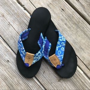 Blue Eliza B Flip Flops